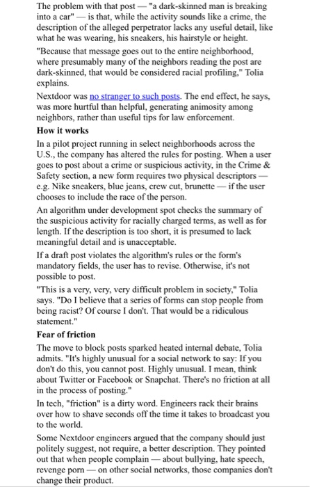 how would this article relate to discrimination