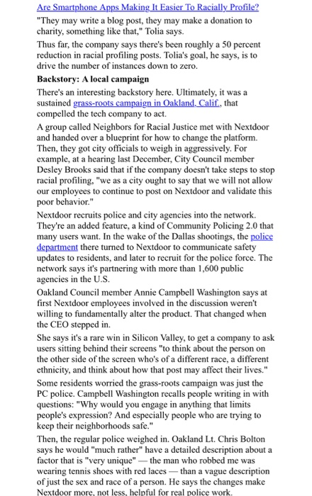 how would this article relate to discrimination