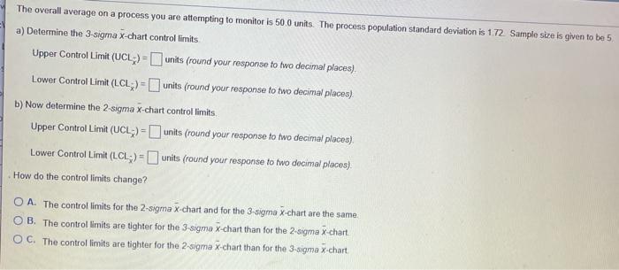 The overall average on a process you are
