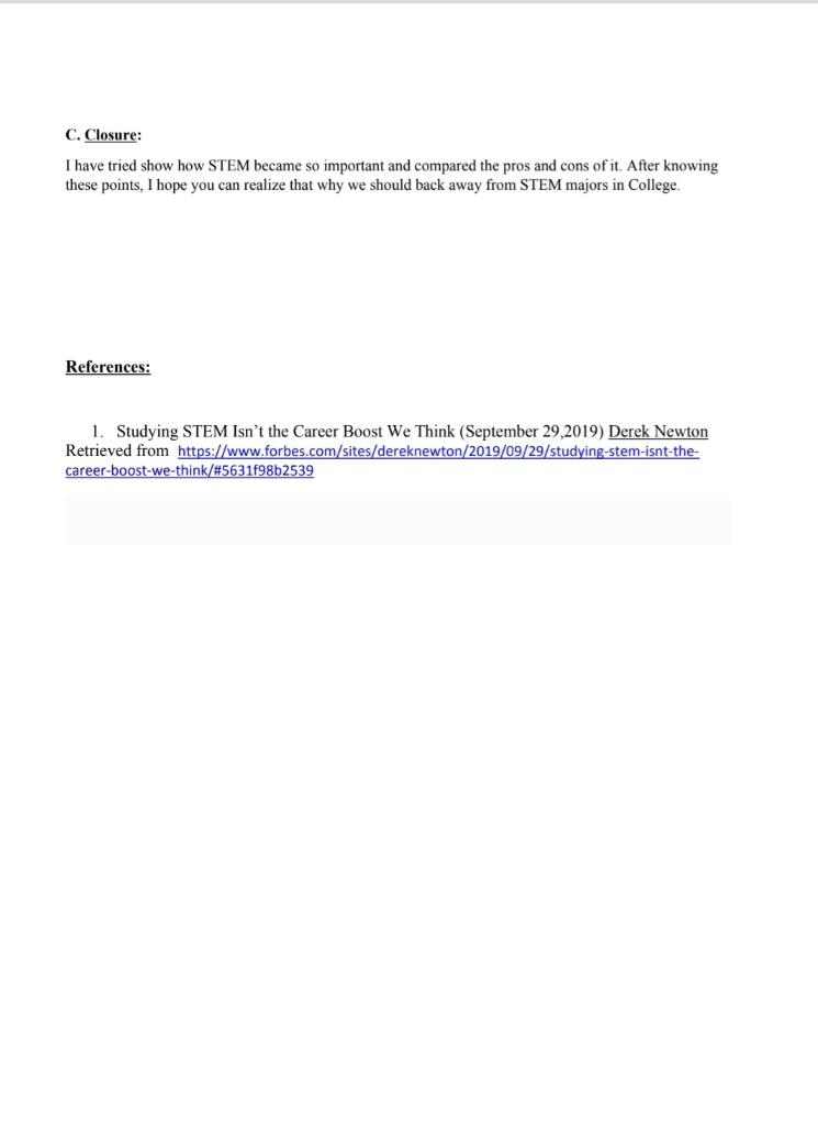 Write a Persuasive speech on "People should never