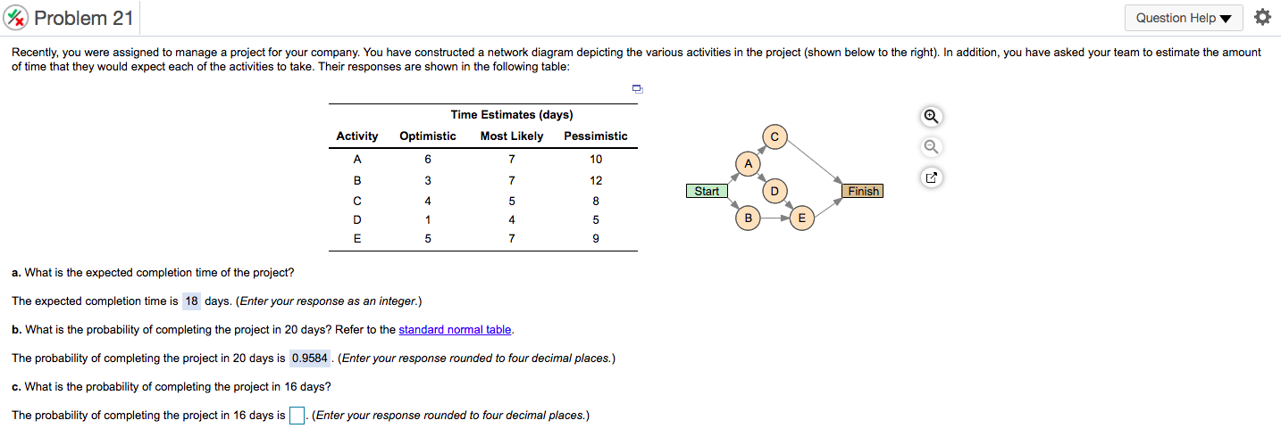 (Just need part C) thank you Problem 21 Question