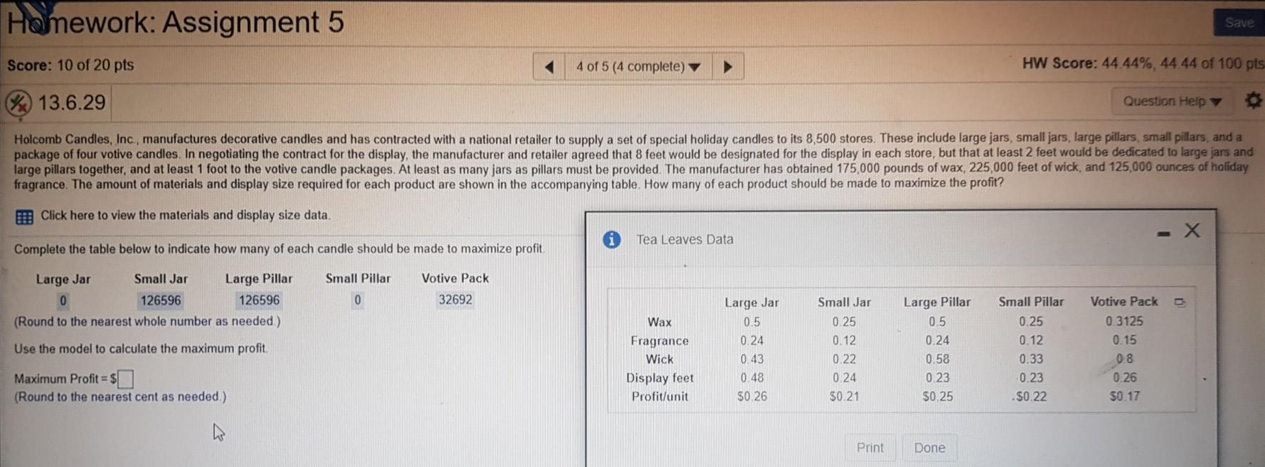 just give value for maximum profit. should be