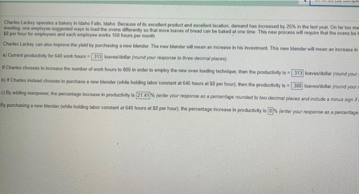 need help with part c VU Charles Lackey operates