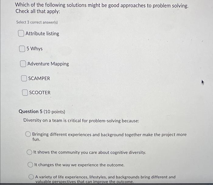 Which of the following solutions might be good