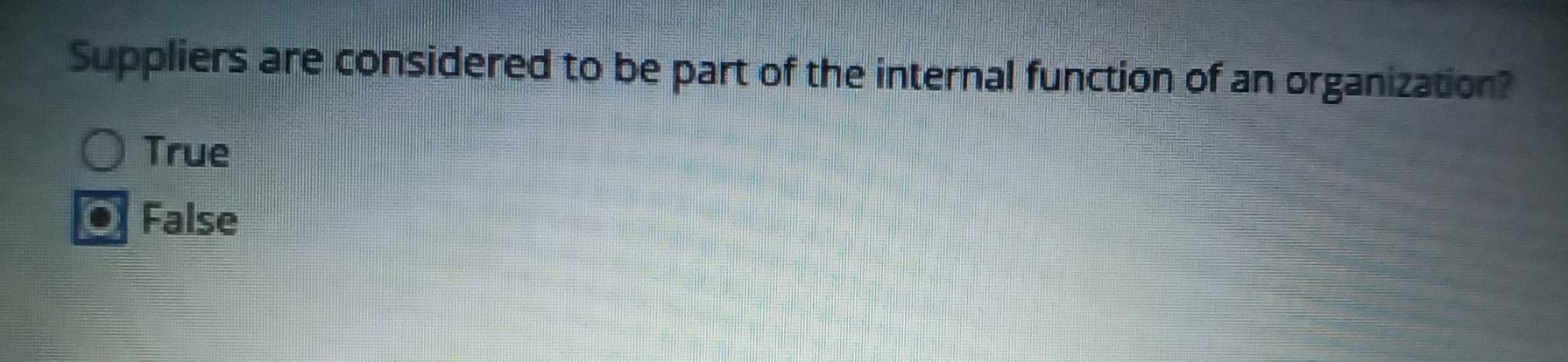 Suppliers are considered to be part of the