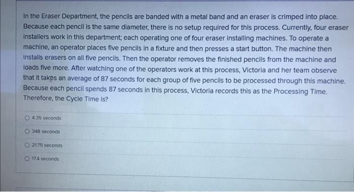 In the Eraser Department, the pencils are banded