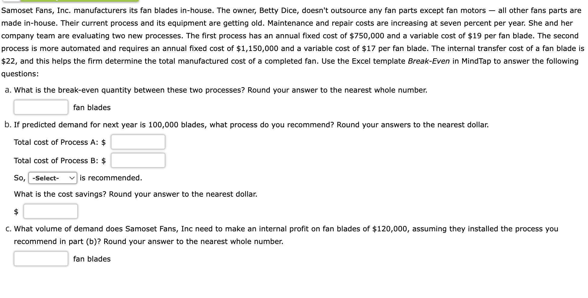 all other fans parts are Samoset Fans, Inc.