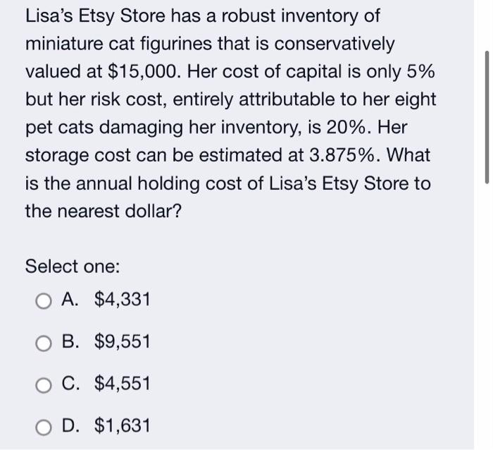 I need exact answer because its not 1,631 Lisa's