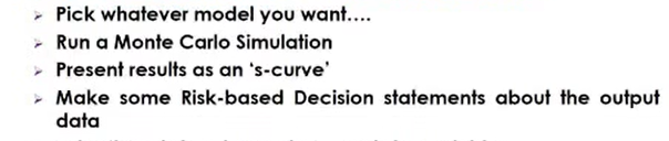 > Pick whatever model you want.... > Run a Monte