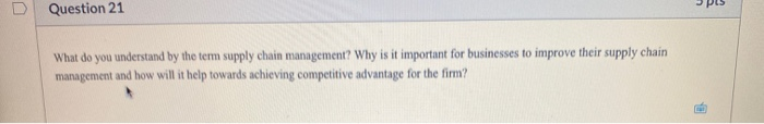 Question 21 -pus What do you understand by the