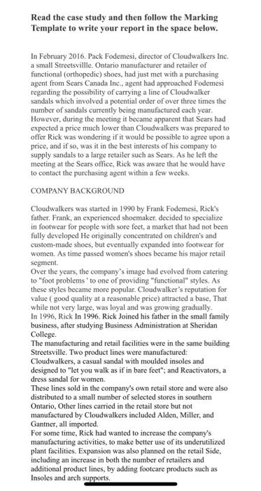 MEETING WITH SEARS A representative from Scars