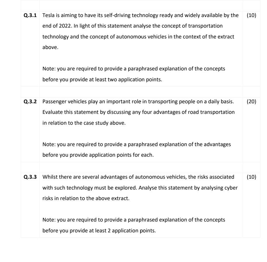 2.3.1 Tesla is aiming to have its self-driving
