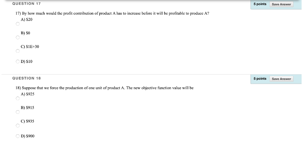 QUESTION 12 5 points Save Answer 12) Assume that