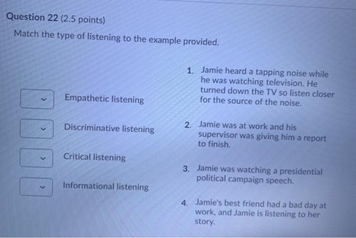 SUBJECT: Interpersonal Communications Matching