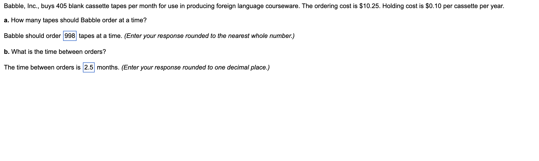Please help solve, show your work. Babble, Inc.,