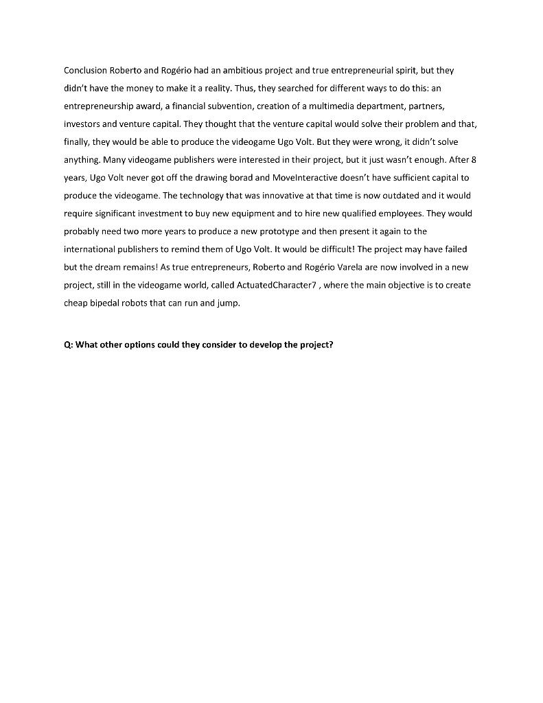 Case 1.1. Move Interactive - Money is not enough