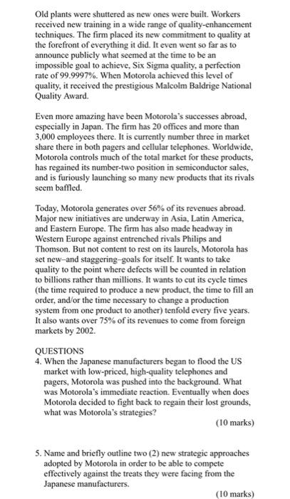 answer questions 4 & 5 fully . Read the passage