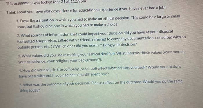 This assignment was locked Mar 31 at 11:59pm.