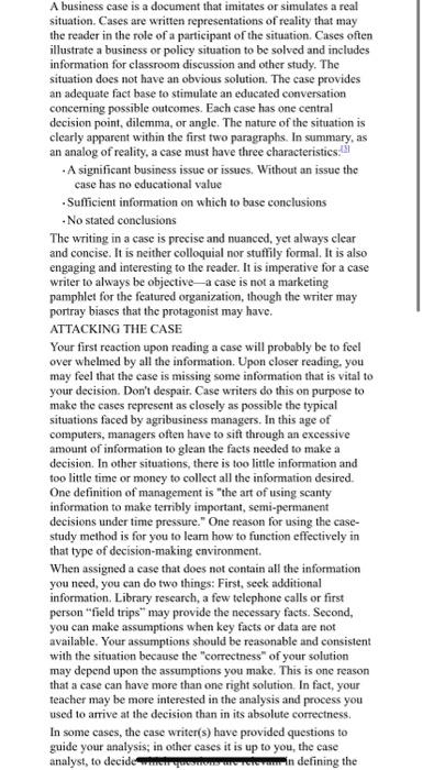 A business case is a document that imitates or