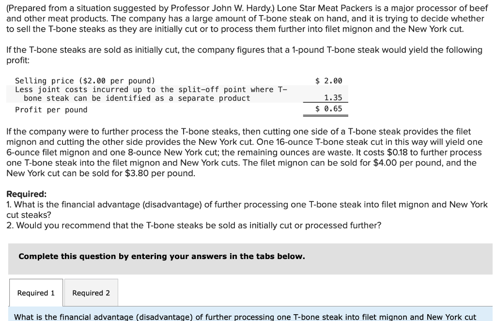 (Prepared from a situation suggested by Professor