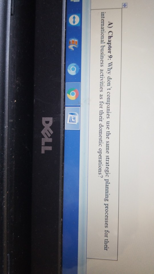 A) Chapter 9: Why don't companies use the same