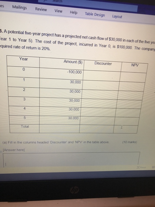 es Mailings Review View Help Table Design Layout