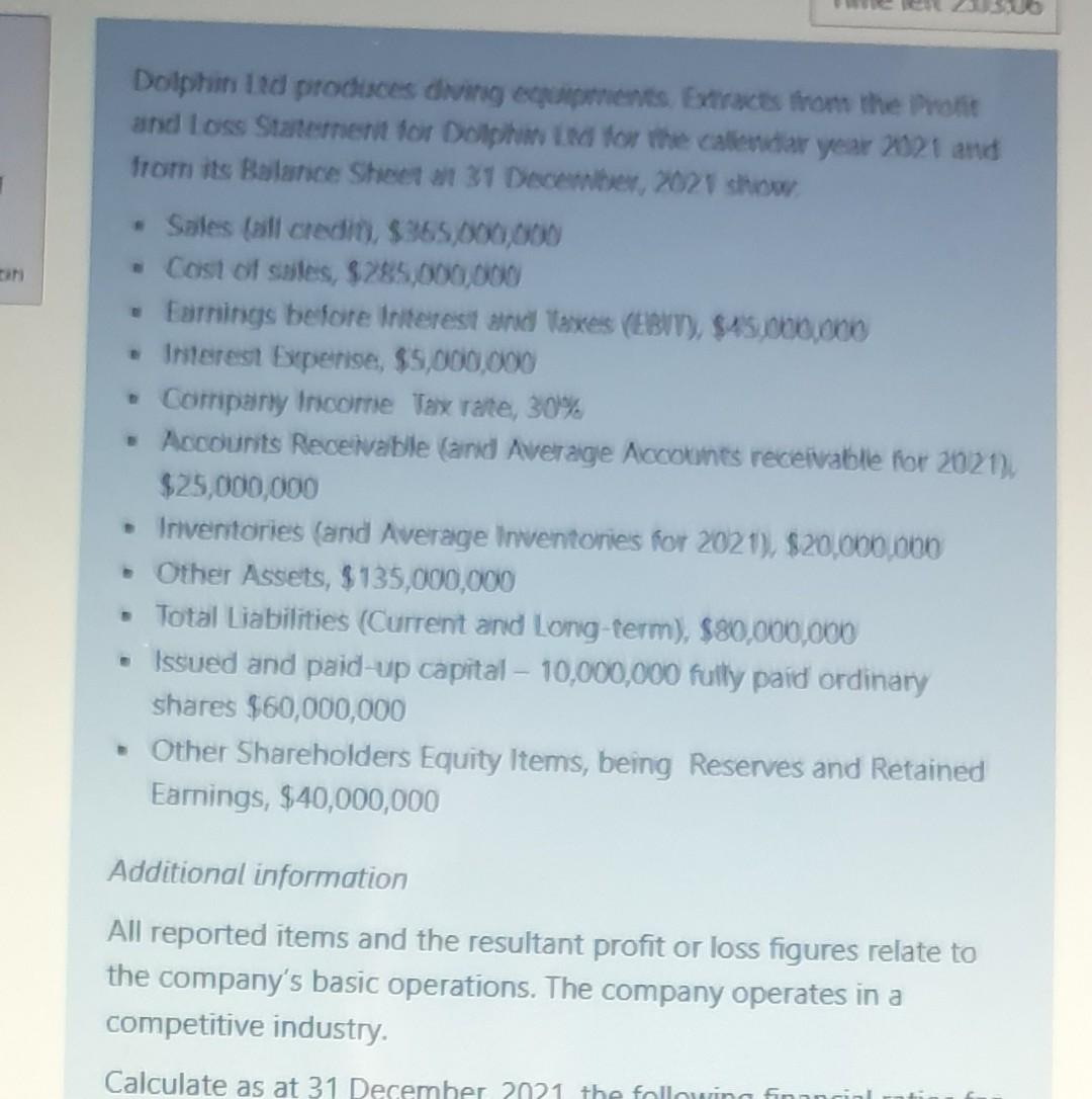 Dolphin Ind produces diving equipments Extracts