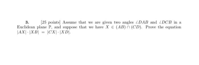 3. [25 points) Assume that we are given two