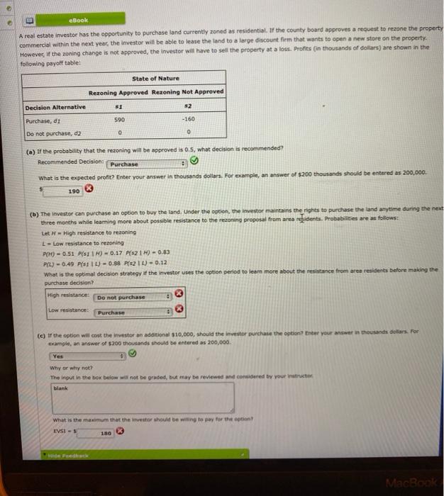 eBook A real estate investor has the opportunity