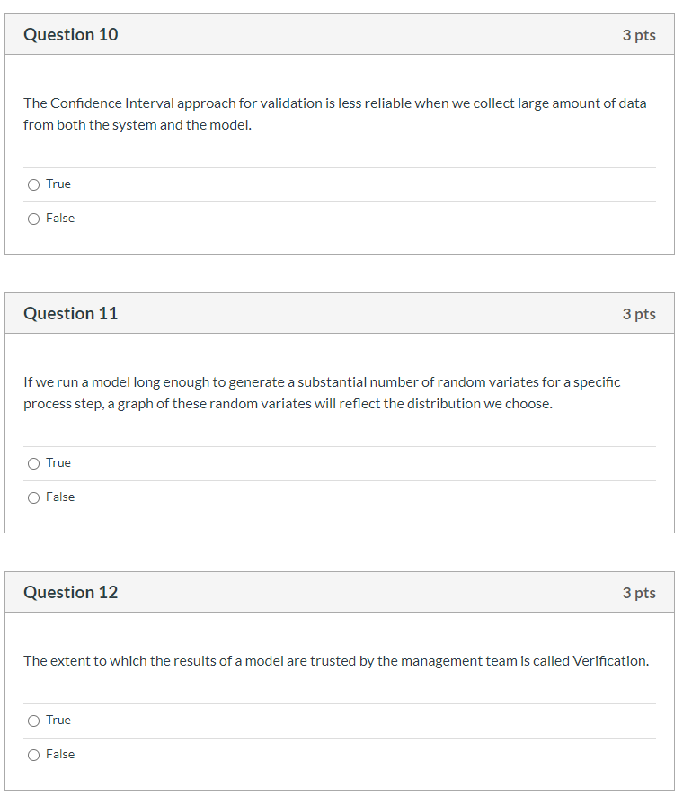 Question 10 3 pts The Confidence Interval