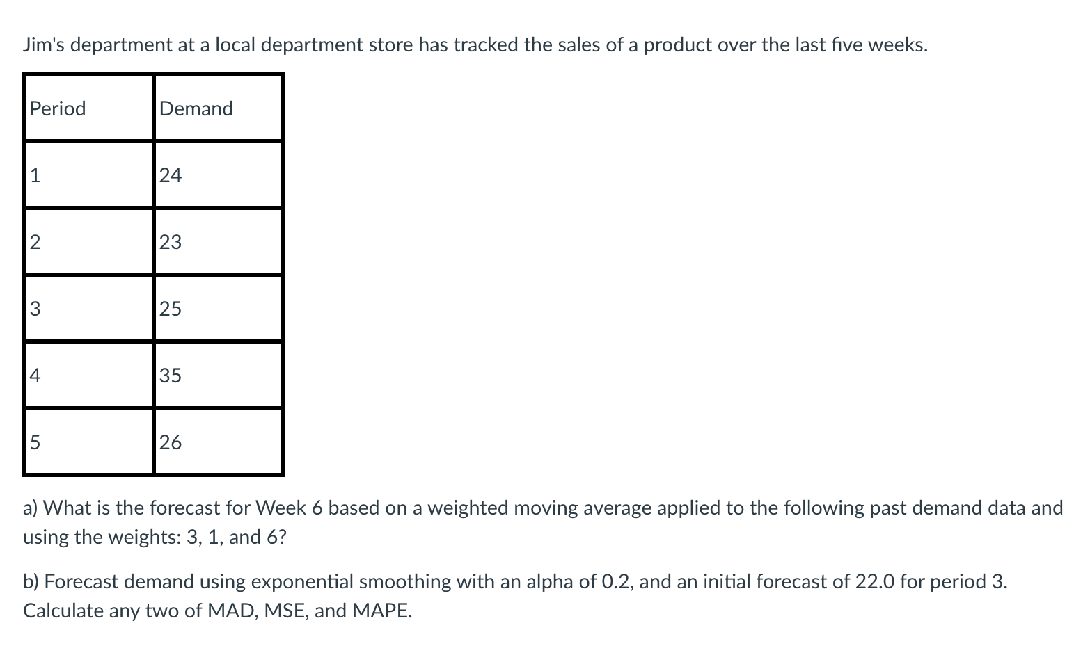 Jim's department at a local department store has