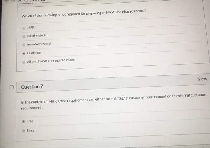 Which of the following is not required for