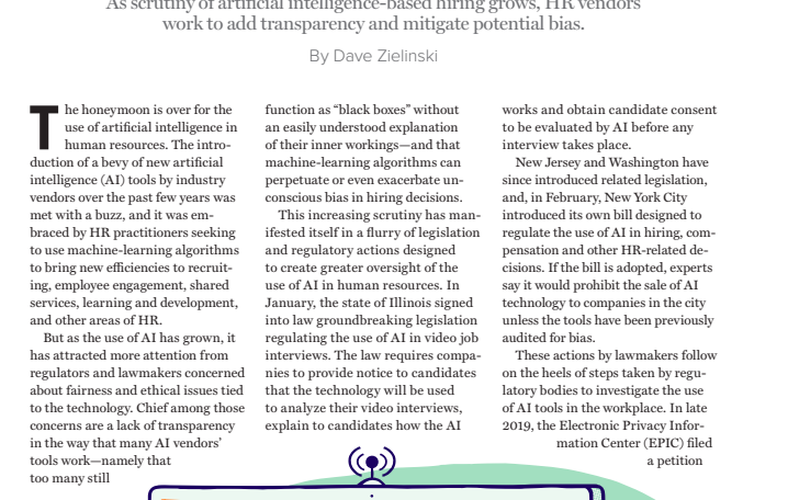 Using the article, what ways do you think AI are