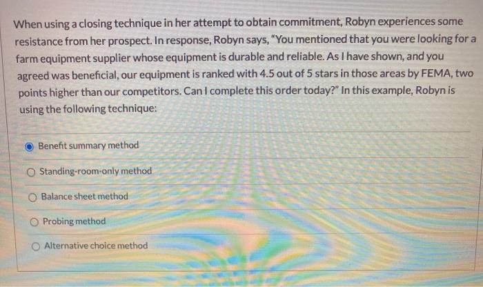 Beth is a real estate agent. When working with a