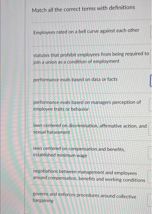 please help time is urgent Match all the correct