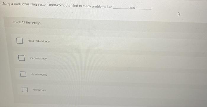 Using a traditional filing system (non-computer)