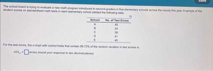 The school board is trying to evaluate a new math