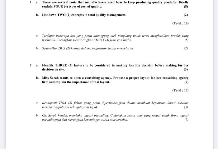 please help me answer question 1 a,b please help