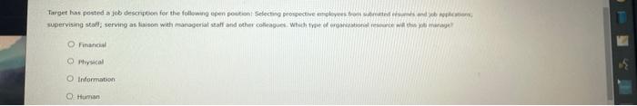 Target has posted a job description for the