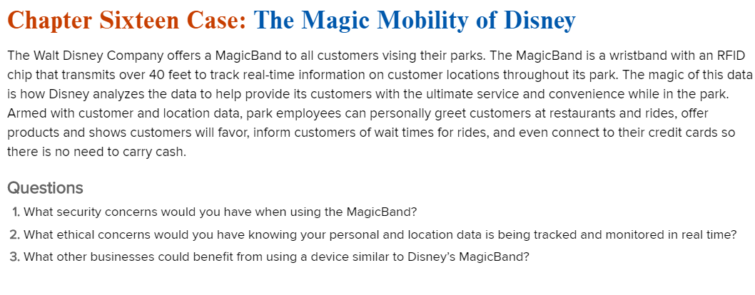 Chapter Sixteen Case: The Magic Mobility of