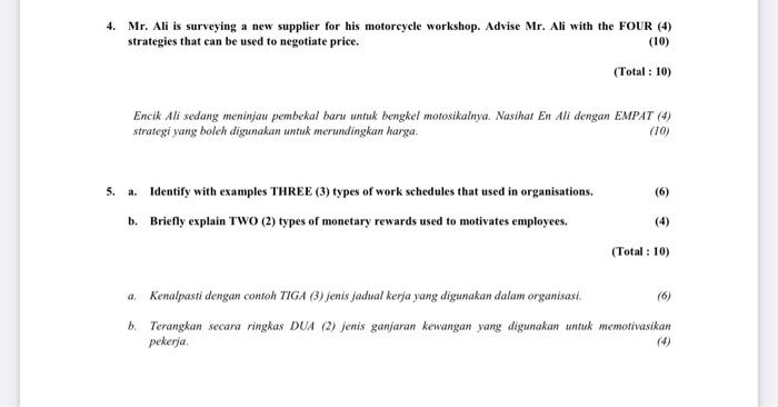 please help me answer question 4 please help me