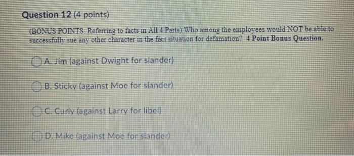 Grateful to not have to deal with Mike any