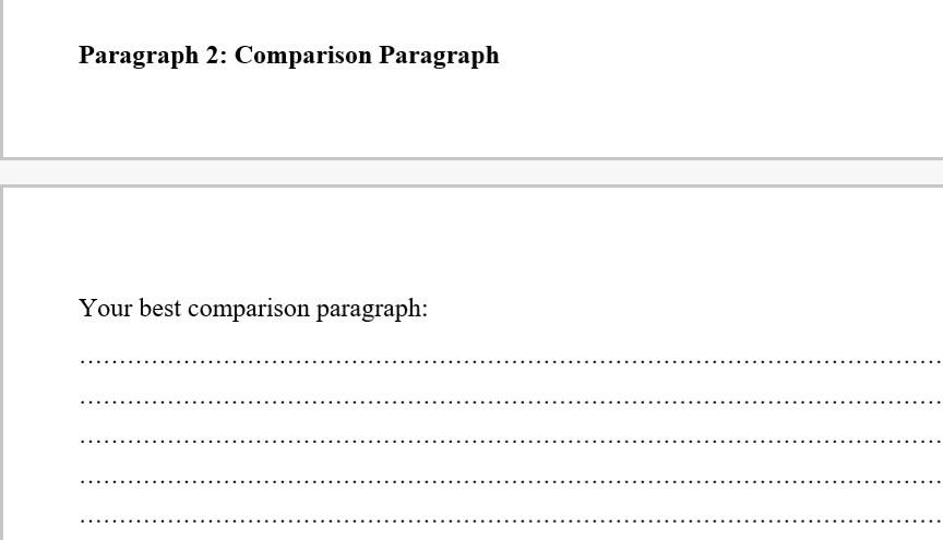 Just one paragraph with any topic you like.