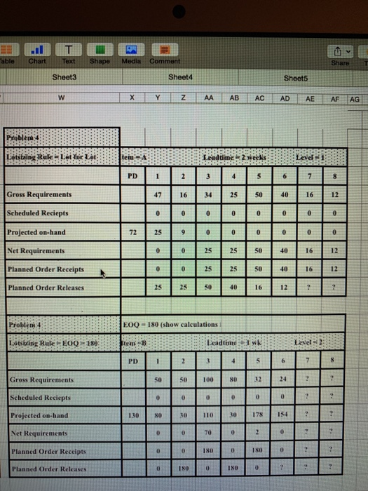 Fill in the following question marks (?) to