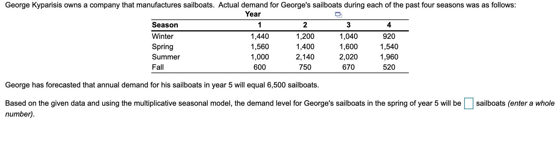 George Kyparisis owns a company that manufactures