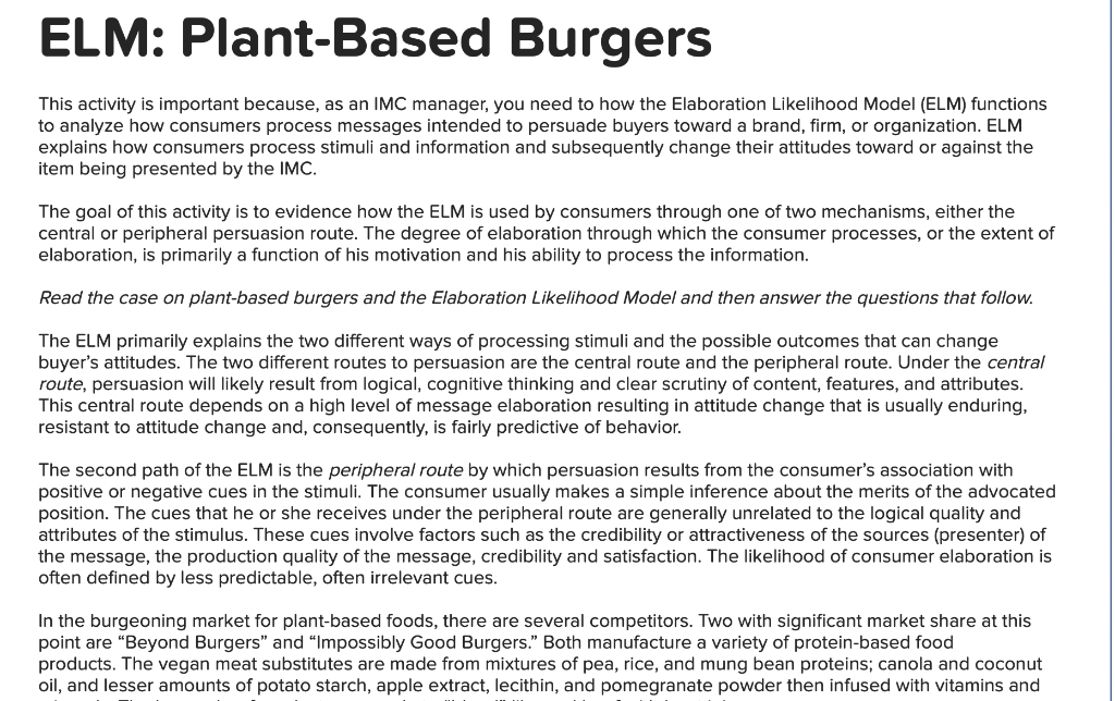 This activity is important because, as an IMC