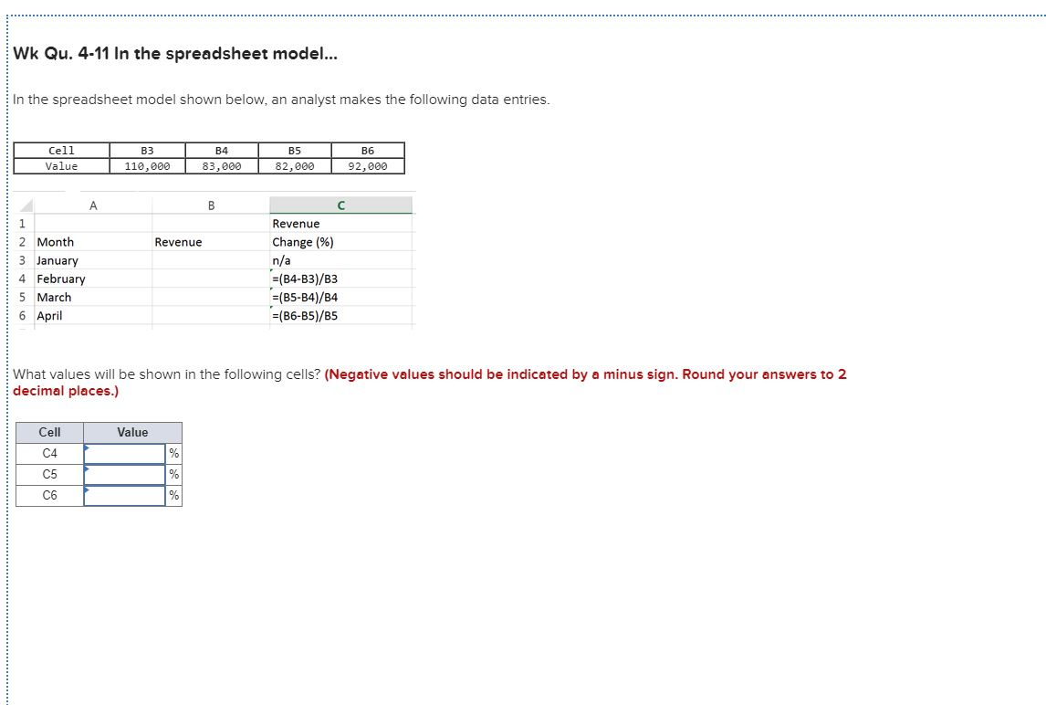 In the spreadsheet model shown below, an analyst