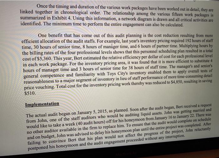 Toys' City Case Assume that no request for