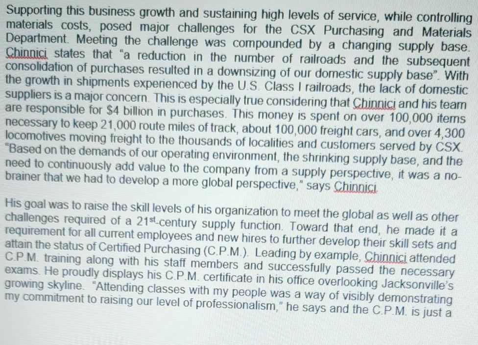 This is a case study and the questions that are