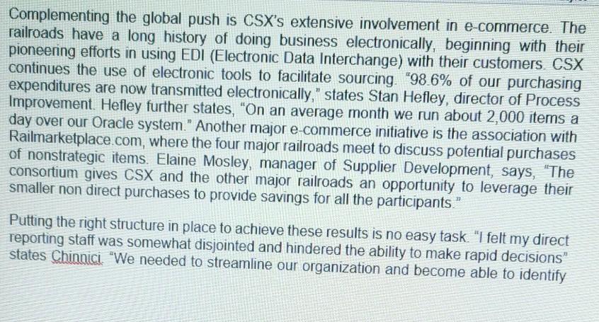 This is a case study and the questions that are